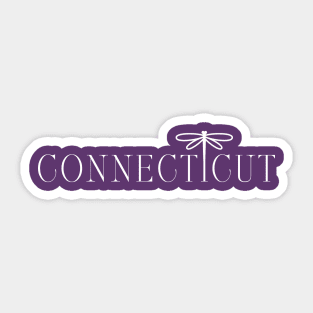 Connecticut - dragonfly Sticker